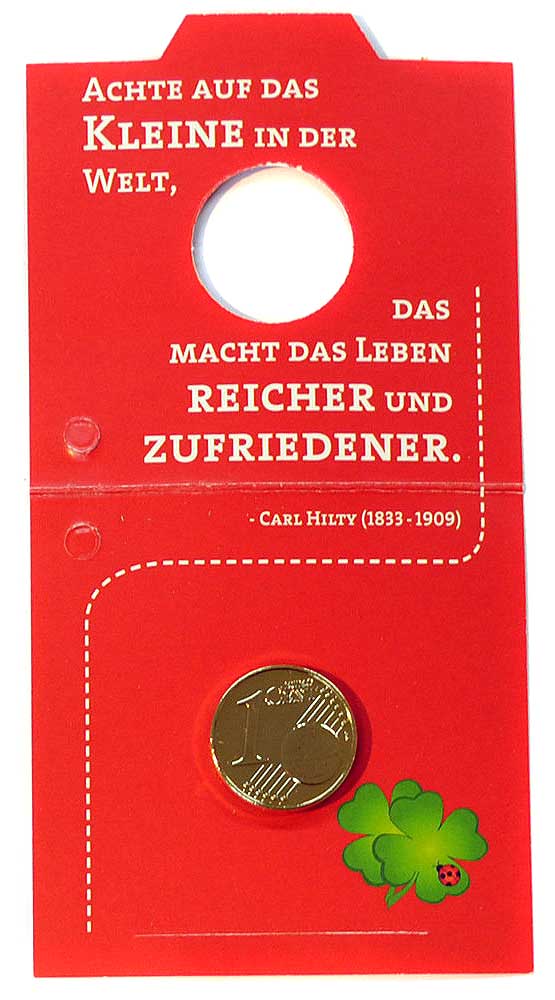 Glückscents Kleeblatt Rot aufgeklappt